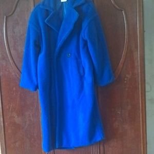 Cobalt Blue Teddy Coat